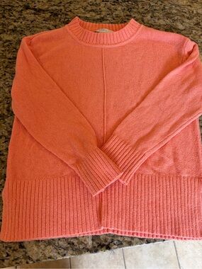 LOFT Coral Crewneck Sweater